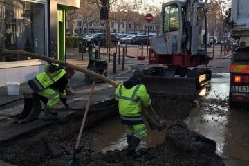 Les agents de la Ville et de l’agglomération sont d’astreinte 24/24h et 7/7j et sont interviennus début janvier pour réparer les dégâts du gel sur les canalisations....