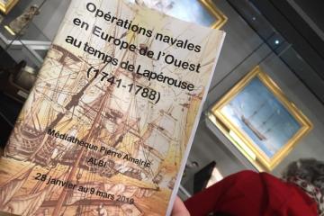 Vernissage de l’exposition consacrée aux « opérations navales en Europe de l’Ouest au temps de Laperouse » à la médiathèque d’Albi...