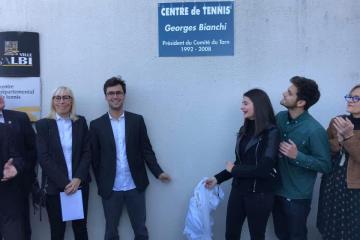 Très bel hommage rendu à Georges Bianchi ce matin lors du dévoilement de la plaque commémorative rappelant qu’il a été, notamment, président du comité départemental de tennis du Tarn de 1992 à 2008....