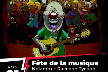 Fête de la musique : Nolamm + That’s All Folks + Raccoon Tycoon + Euterpe