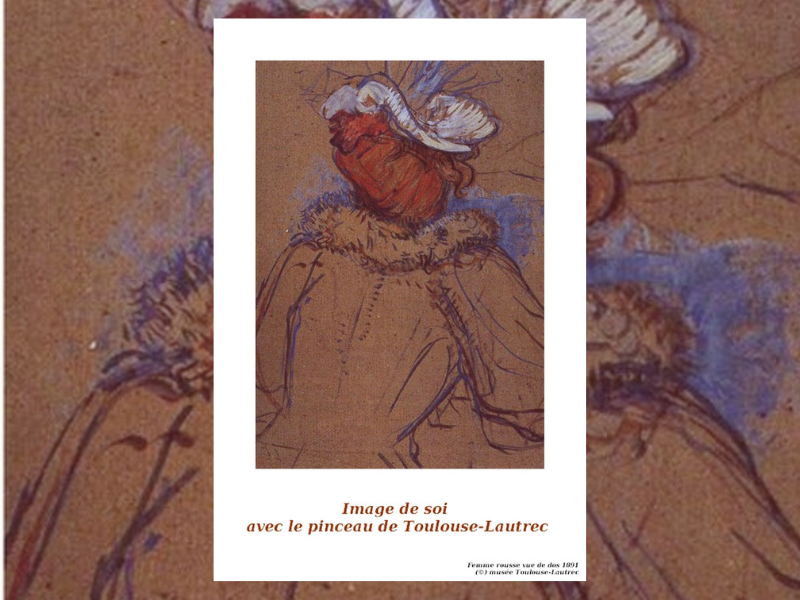 Image de soi avec le pinceau de Toulouse-Lautrec