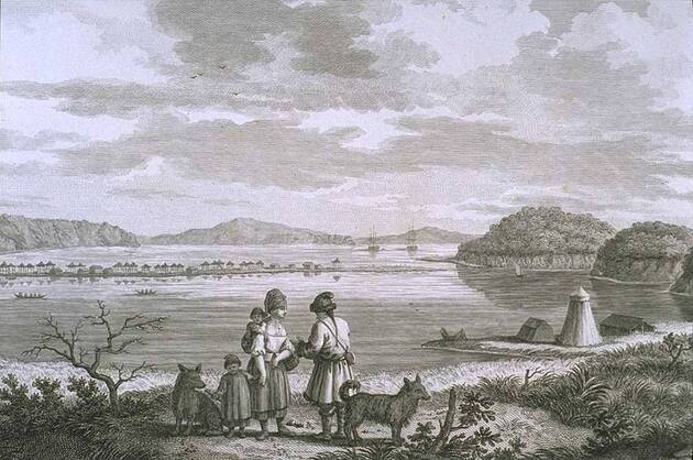 Vue de Saint-Pierre et Saint-Paul au Kamtchatka, 1787