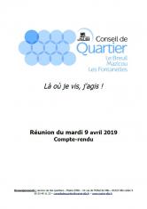 Conseil de quartier - Breuil Mazicou - 9 avril 2019